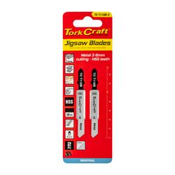 T-shank Jigsaw Blade For Metal 2mm 12tpi 75mm 2pc